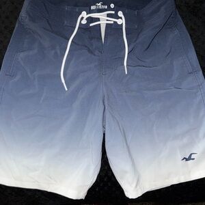 Hollister Men's Ombre Blue Board Shorts